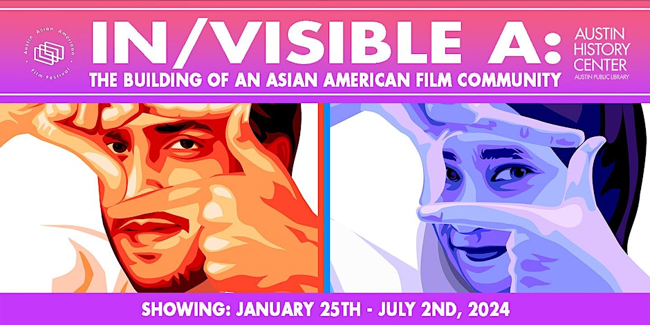 promotional graphic featuring Asian American filmmakers