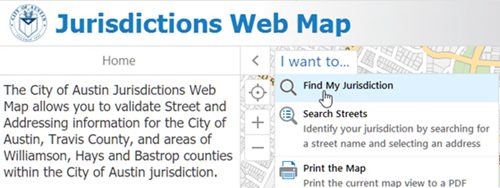 jurisdiction web map select Find My Jurisdiction