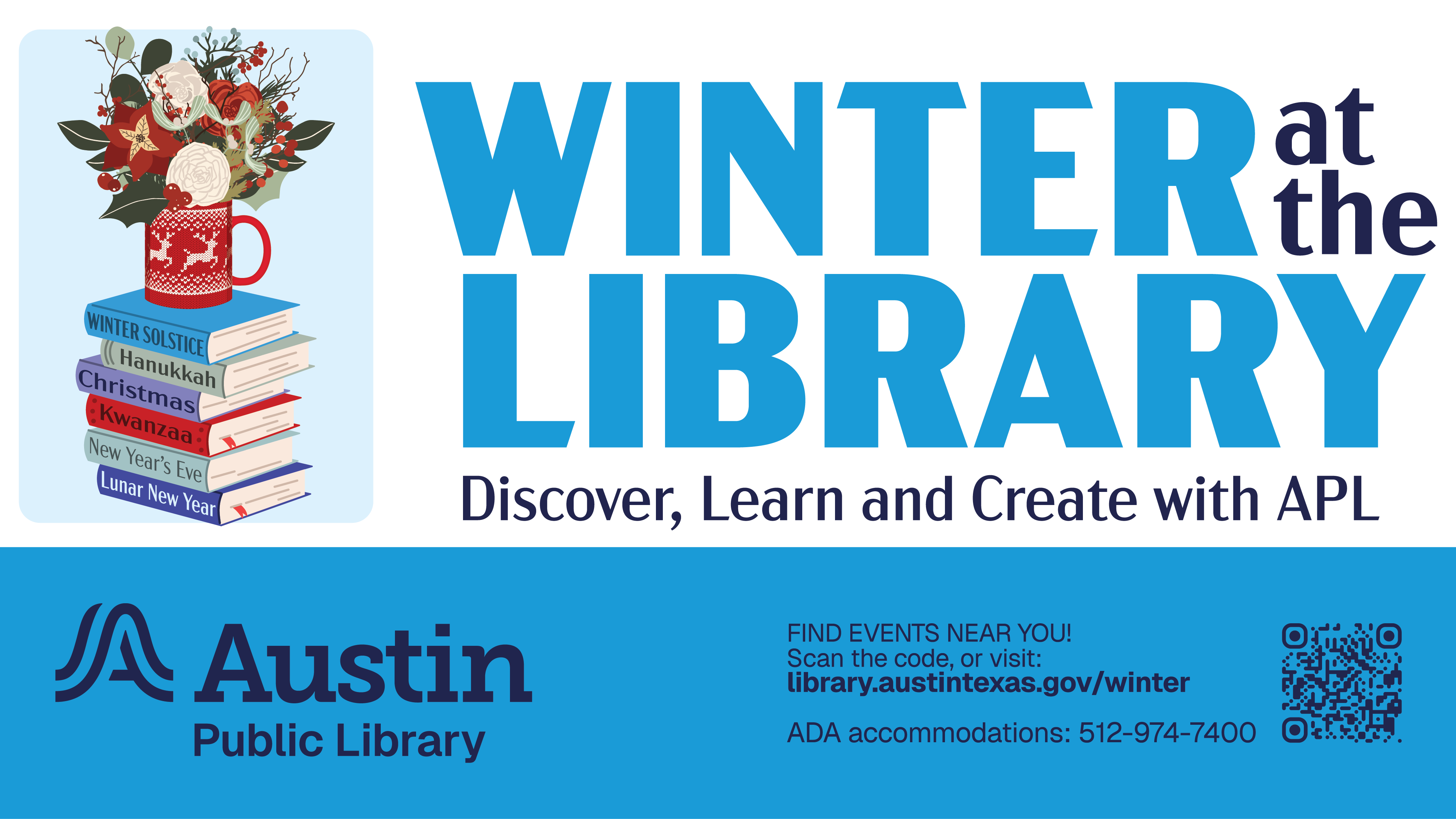 Winter flowers in a coffee cup with a deer on it.