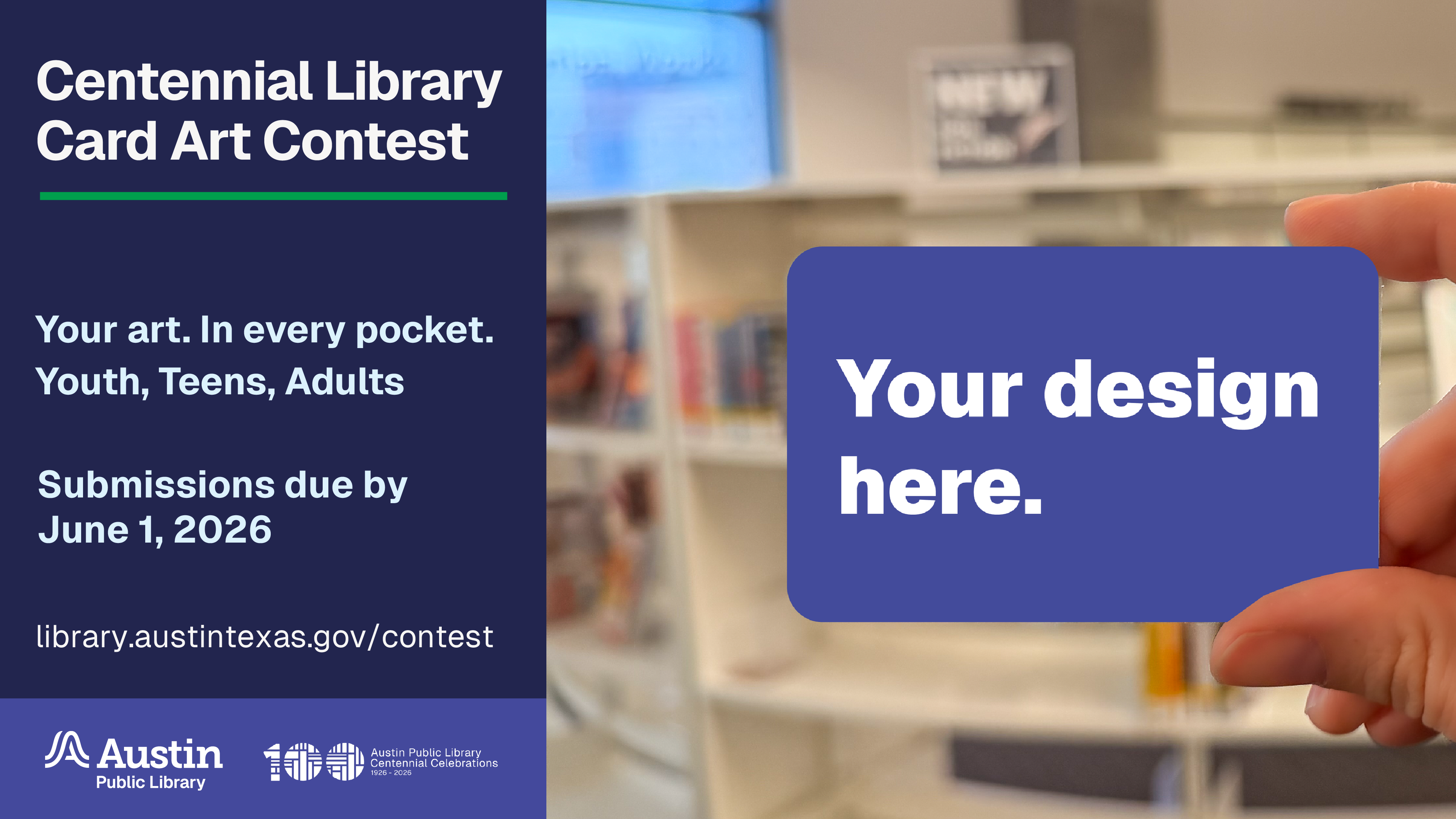 Library card contest