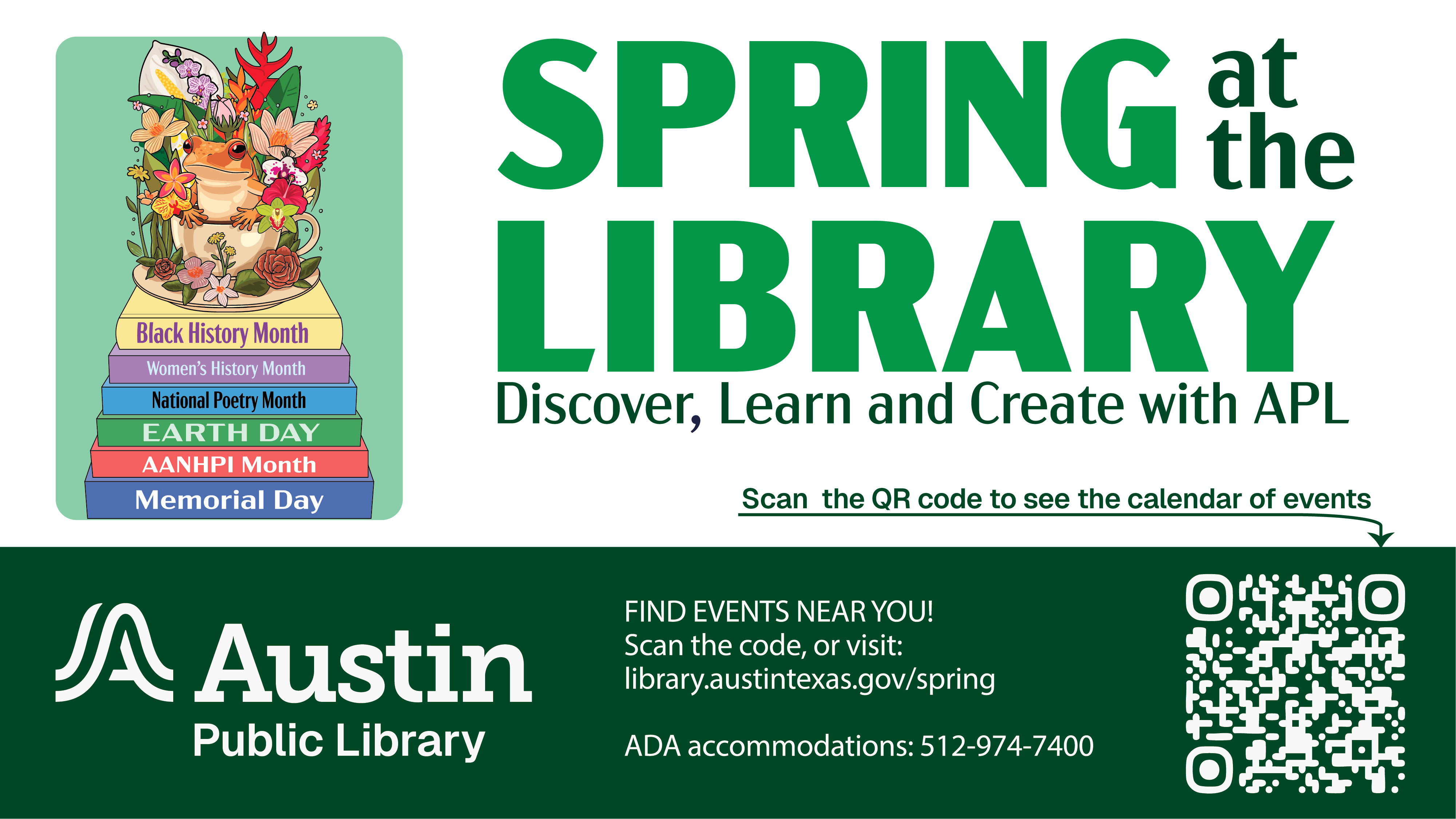 A stack of books with a coffee on top. The cup holds an orange frog and spring floral mix. 