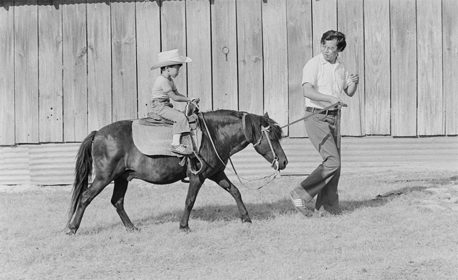Chinese Kids Visit Ranch