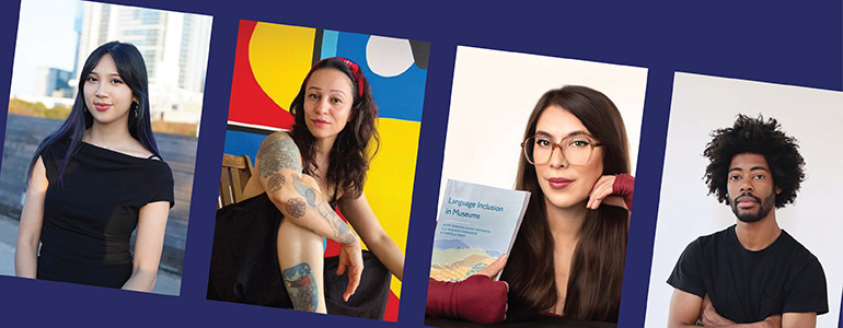 Photo grid of 4 people