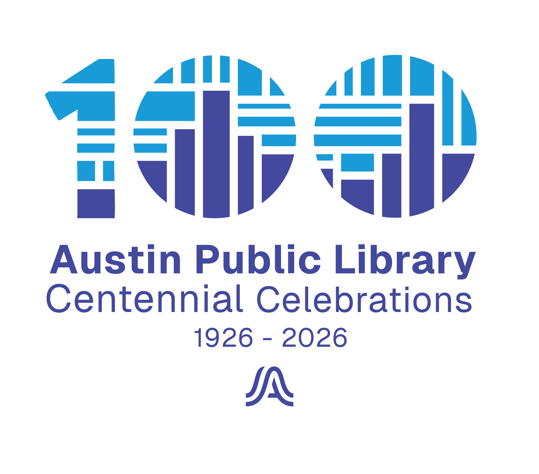100 books image, Austin Public Library Centennial Celebrations 1926-2026