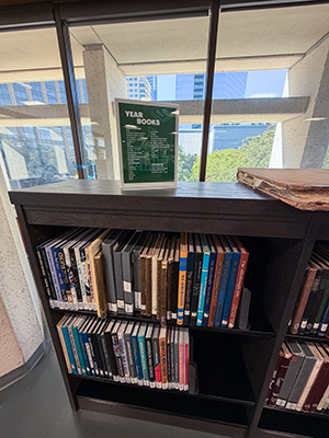 yearbook shelves