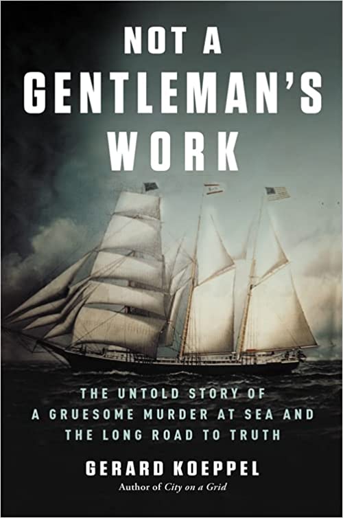 Book Cover with title text and illustration of old ship on the water