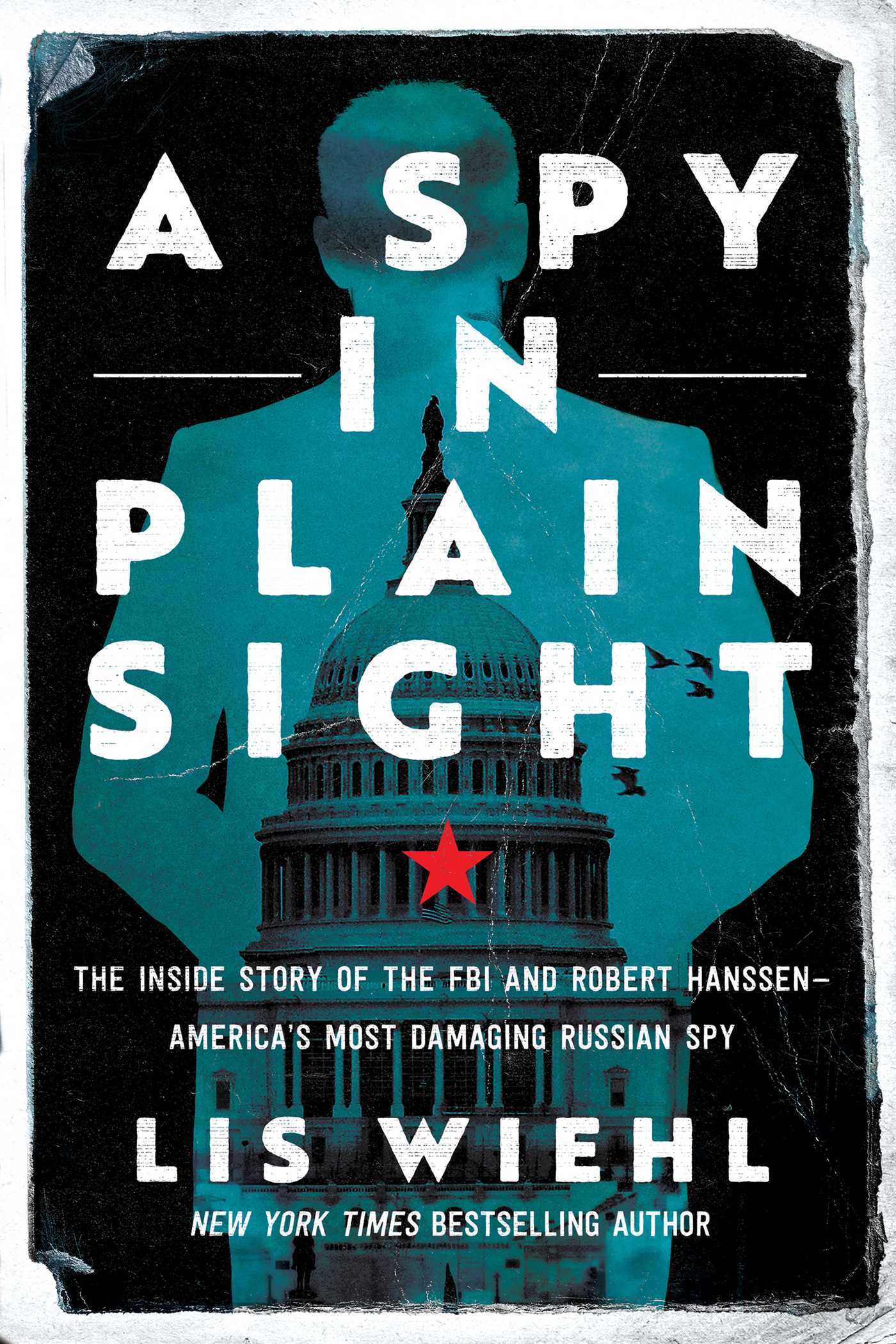 Book cover with title text over silhouette of man, US Capitol building, and red star.