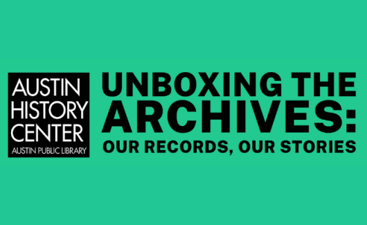 Unboxing the Archives exhibit graphic