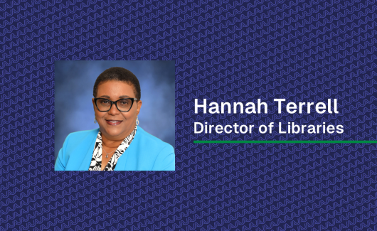 A photo of Hannah Terrell, Director of Libraries