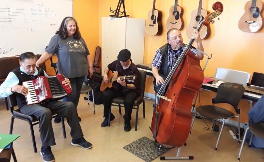 people playing instruments