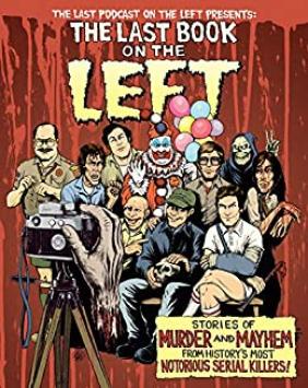 Book cover depicting illustration of various serial killers