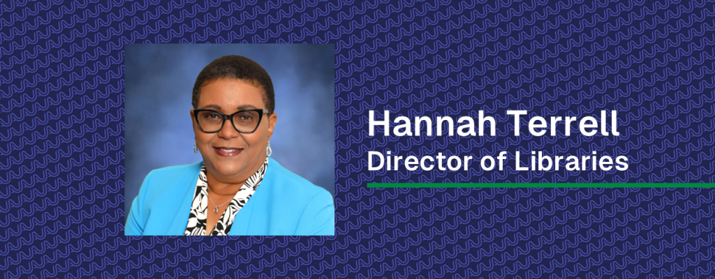A photo of Hannah Terrell, Director of Libraries