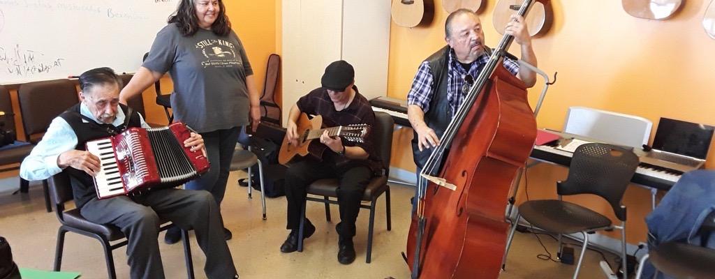 people playing instruments