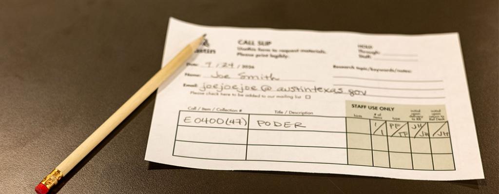 call slip