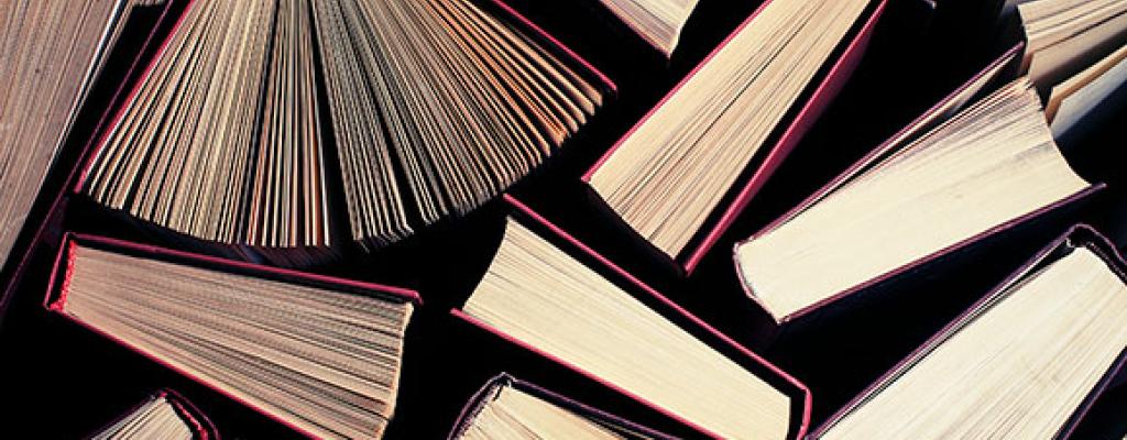 books with pages fanned out