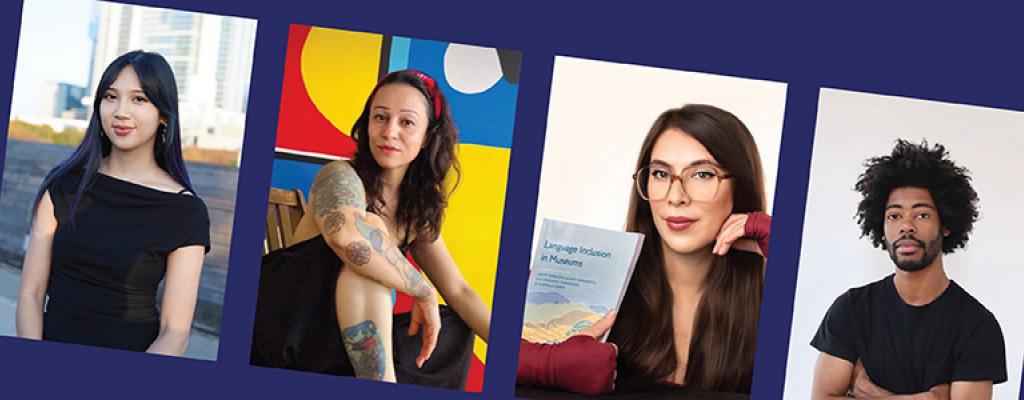 Photo grid of 4 people