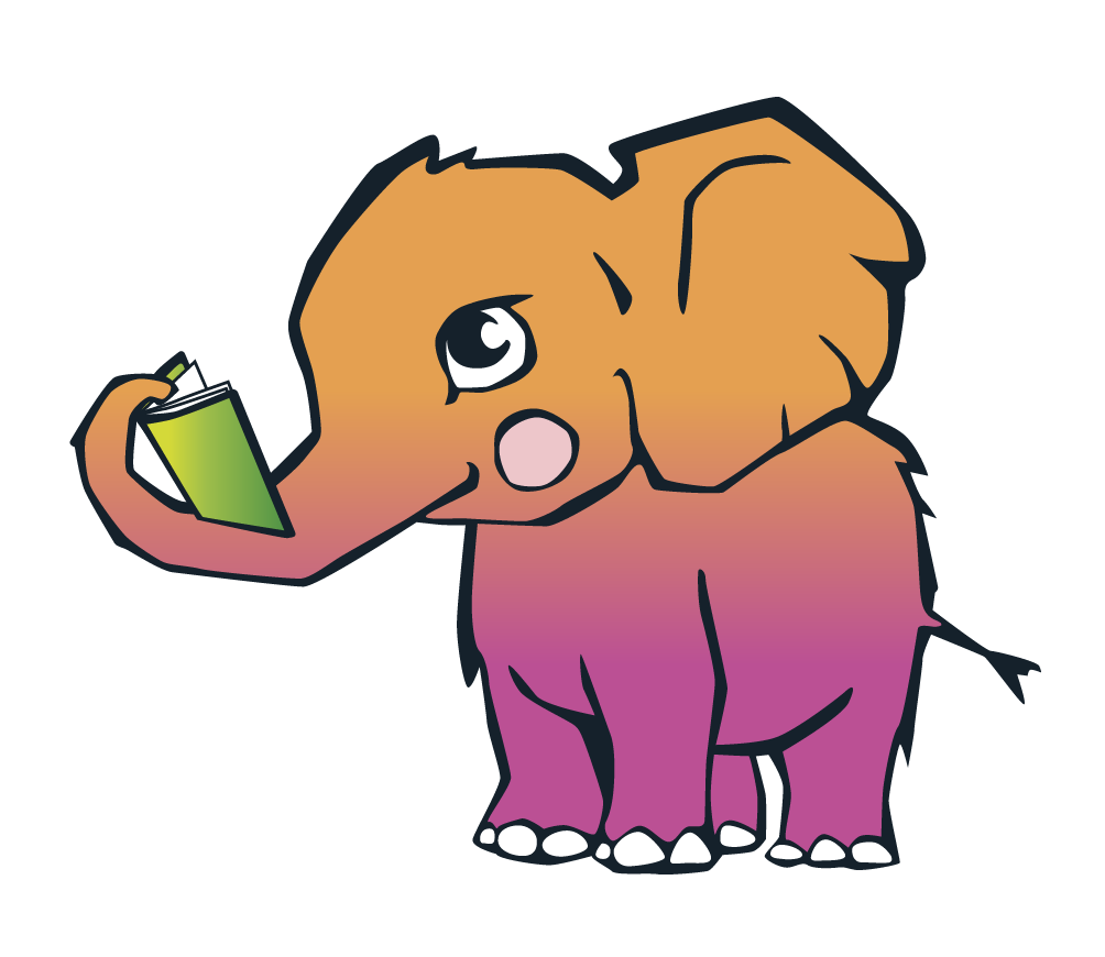 elephant reading