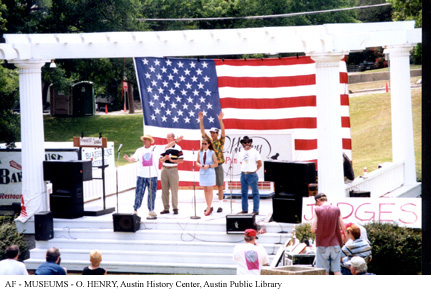 link to page with larger photo of punsters at Woolridge Park