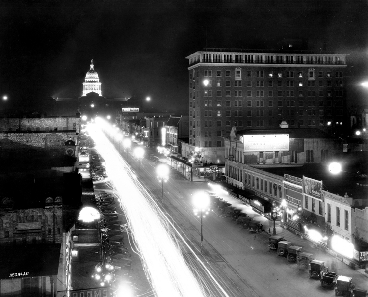 Congress Ave. seems to have been taken several floors up from the Scarborough Building at 6th and Congress